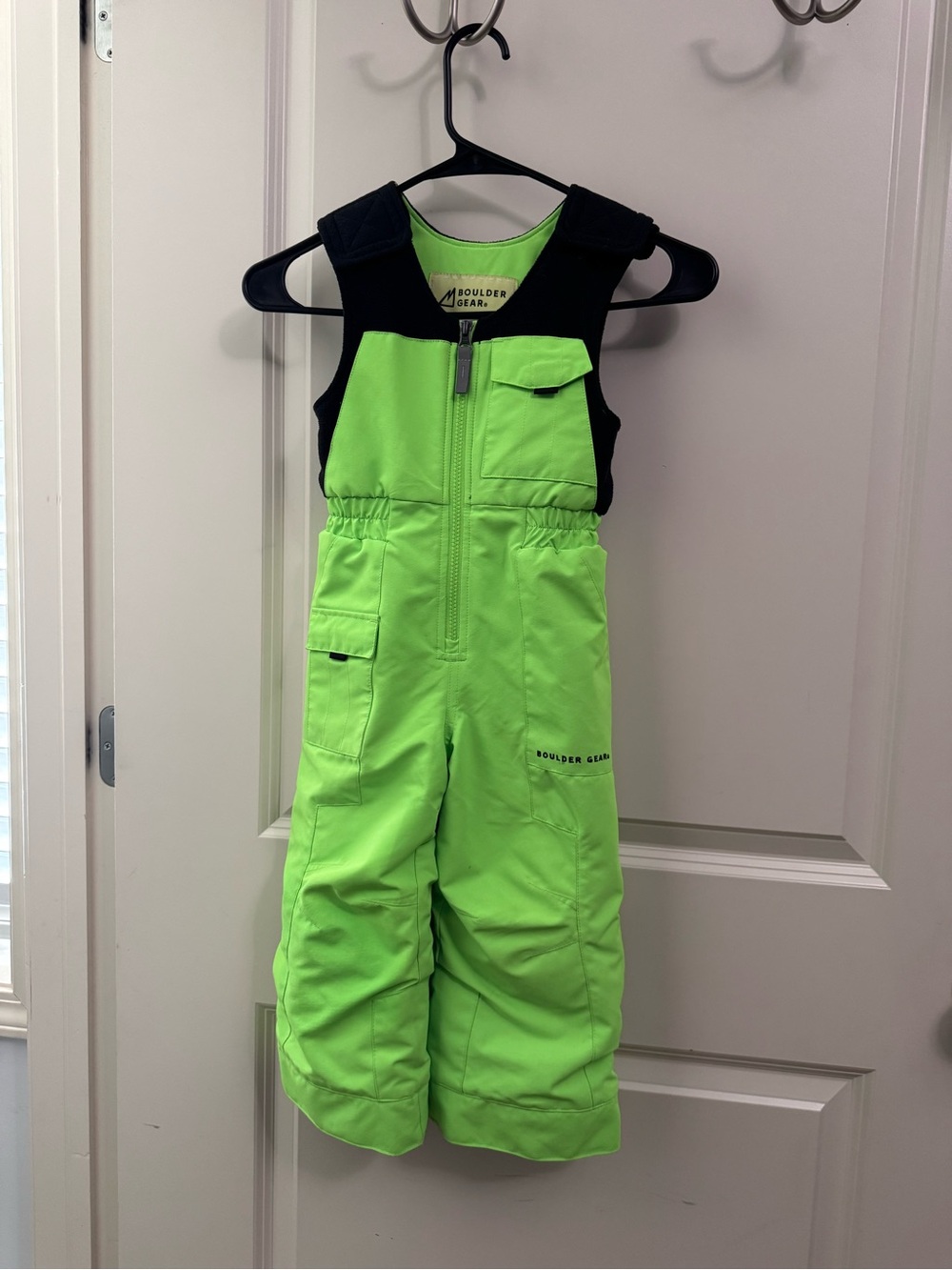 Kids 3T Neon Green Boulder Gear Snow Bib